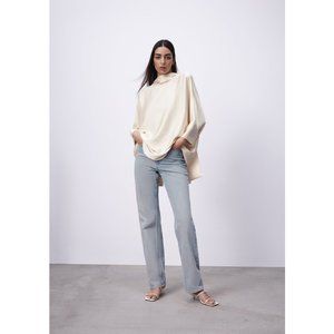 Zara Oversized Satin Effect Blouse
